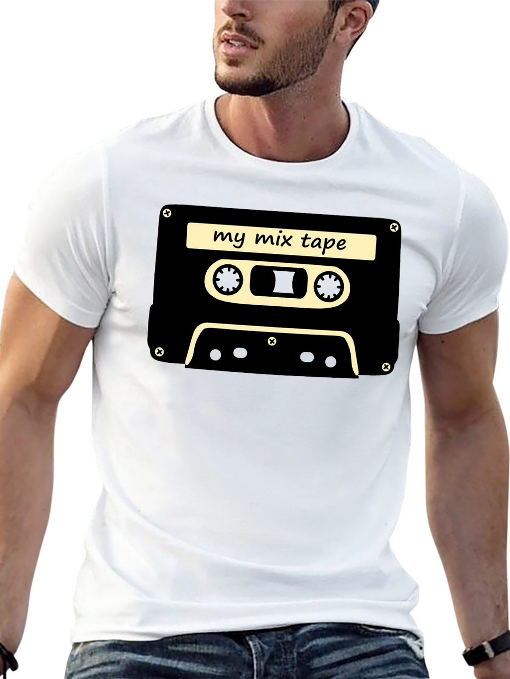 Retro Mixtape T-Shirt - Black Cassette Tee