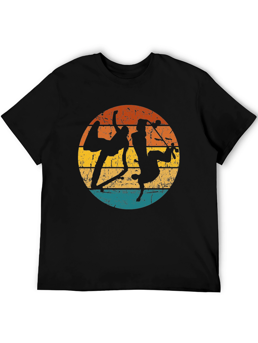Retro Capoeira Silhouette Graphic Tee