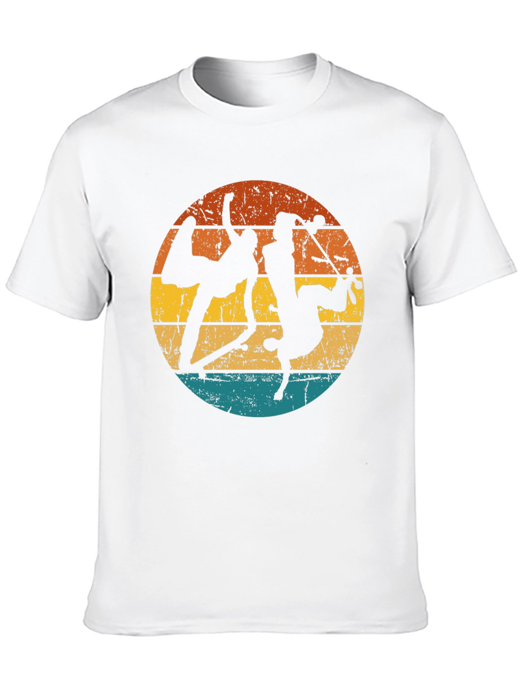 Retro Capoeira Silhouette Graphic Tee