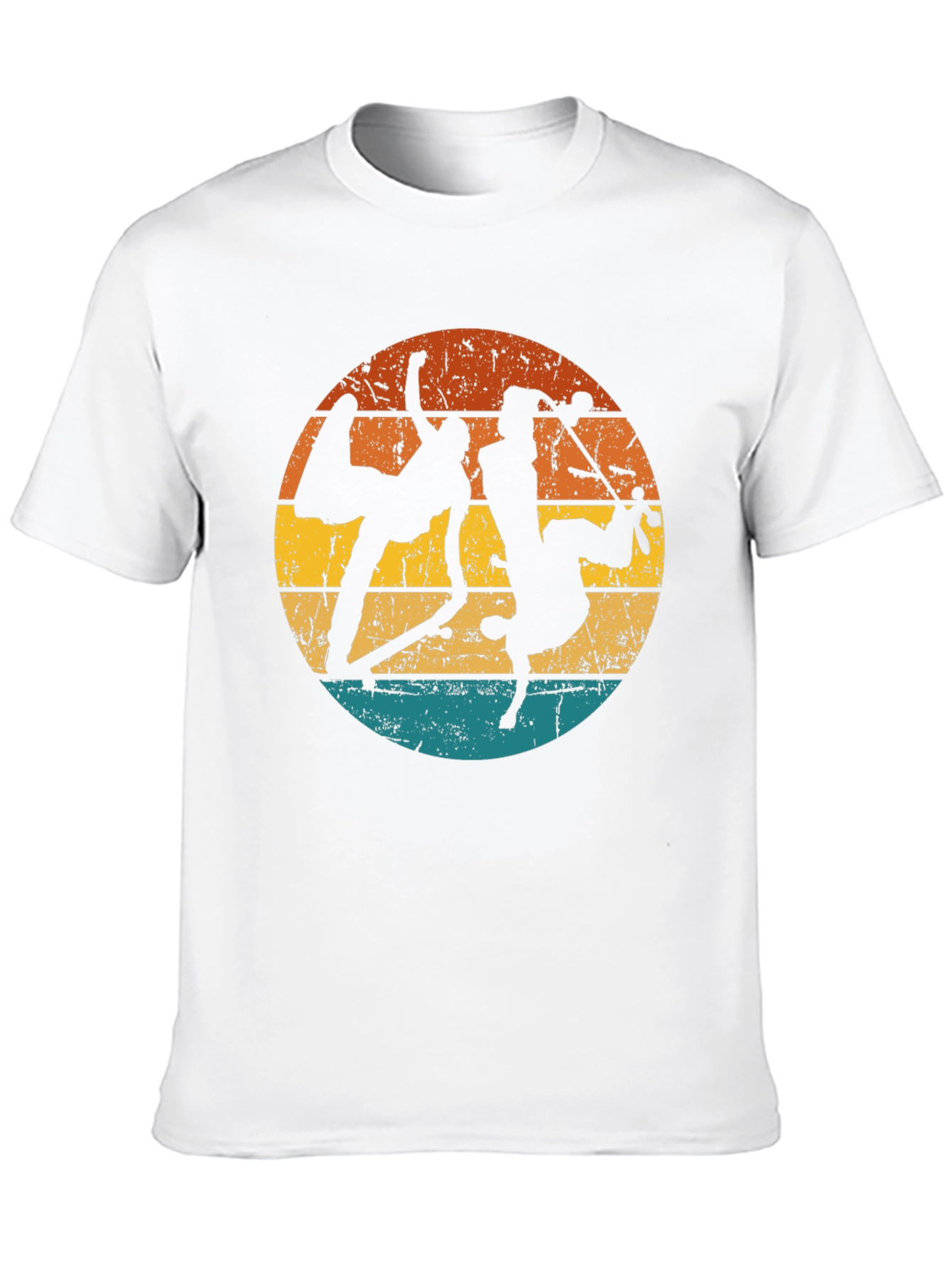 Retro Capoeira Silhouette Graphic Tee