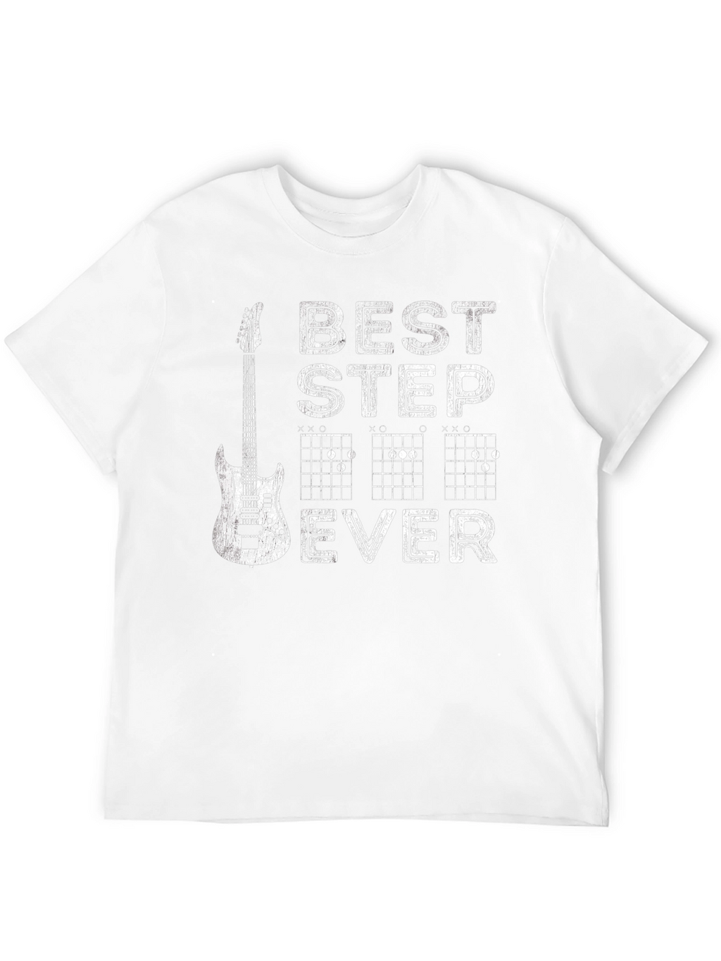 Best Stepdad Ever Guitar Chord Graphic T-Shirt