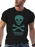 Freedom or Death Skull Graphic Tee