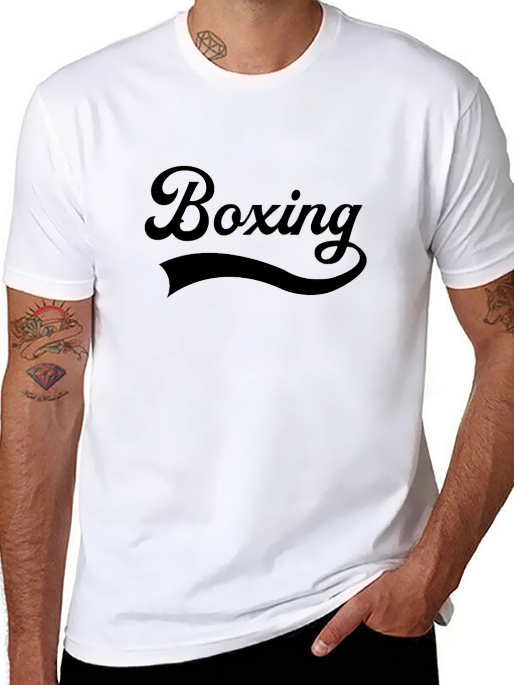 Boxing Graphic T-Shirt - Black