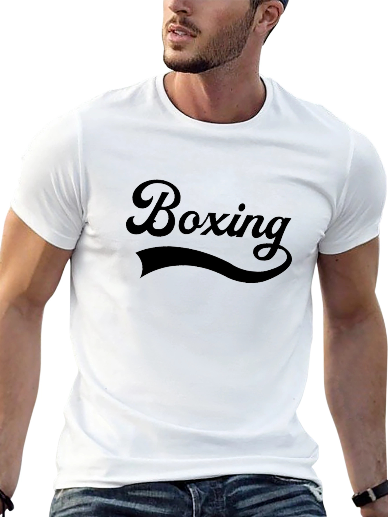 Boxing Graphic T-Shirt - Black