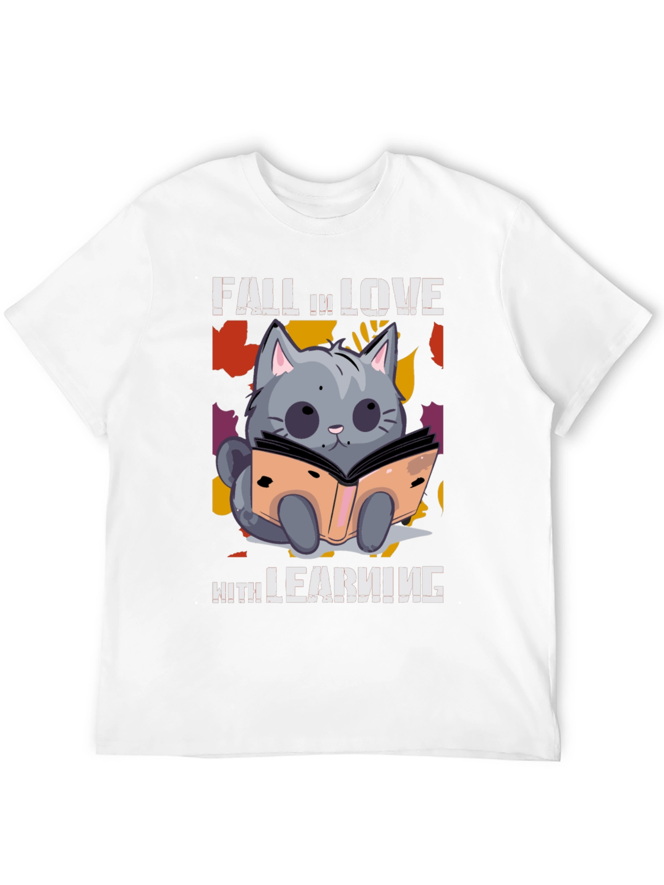 Fall In Love With Learning Cat T-Shirt