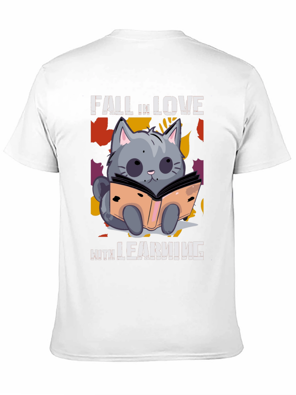Fall In Love With Learning Cat T-Shirt