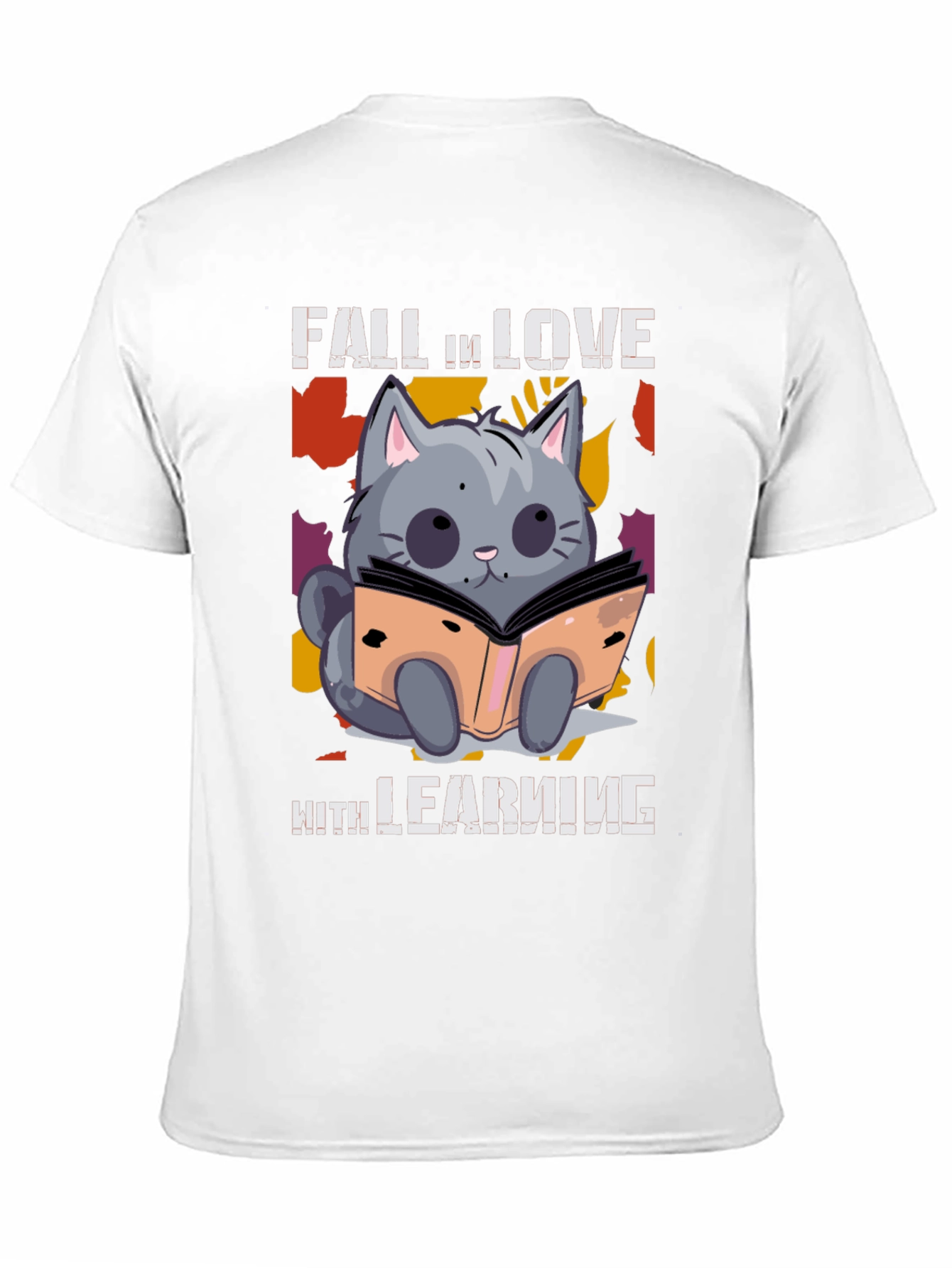 Fall In Love With Learning Cat T-Shirt