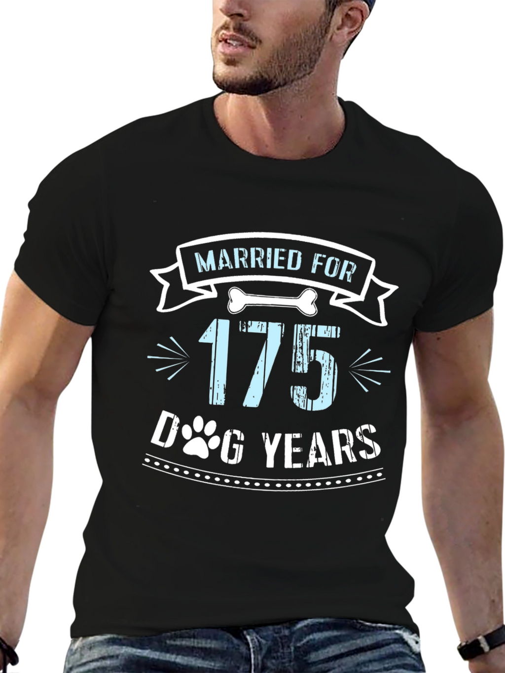 Married For 175 Dog Years Graphic Tee