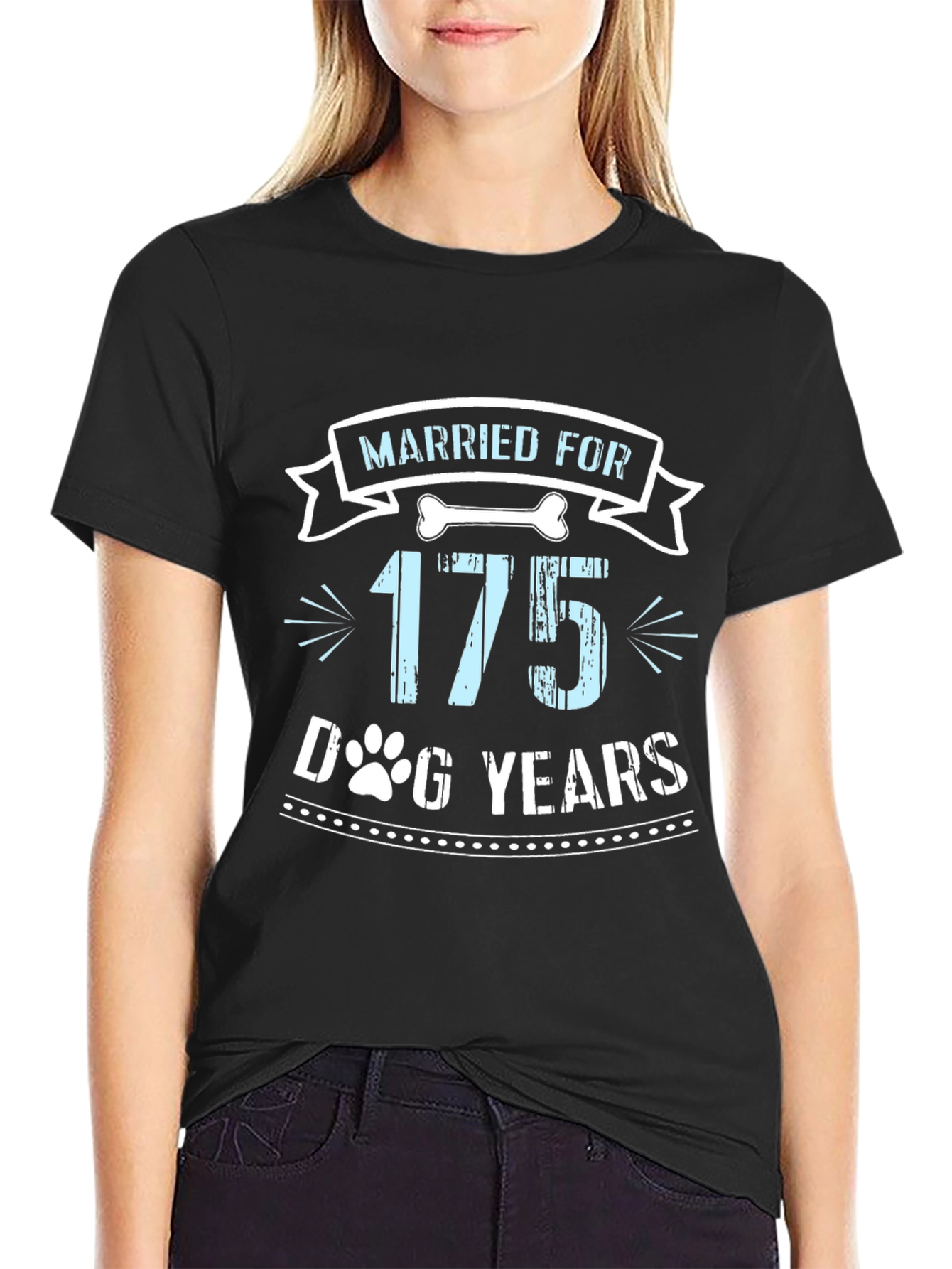 Married For 175 Dog Years Graphic Tee