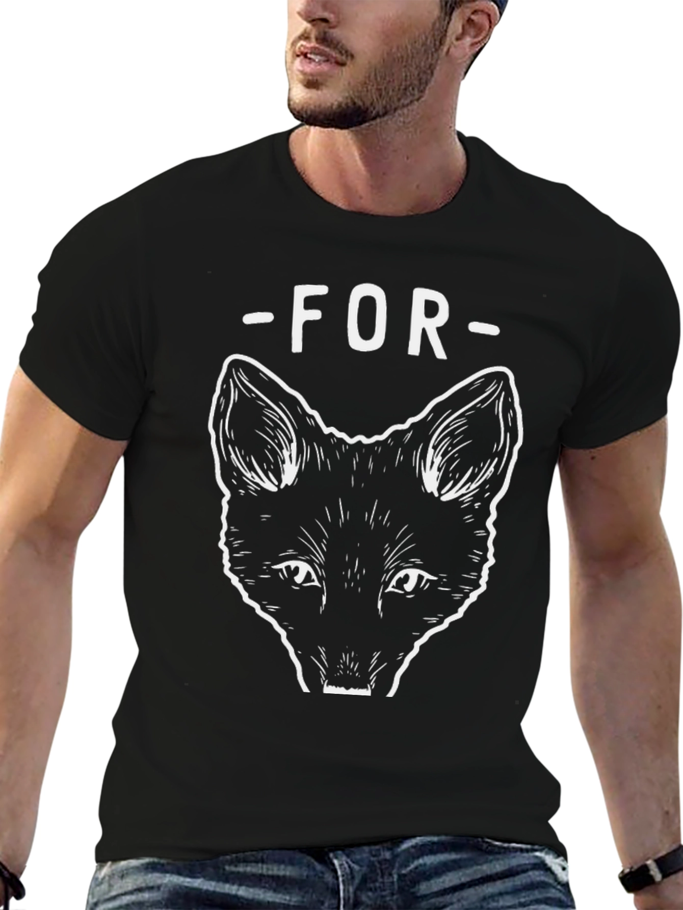 Black For Fox Sake Graphic Tee