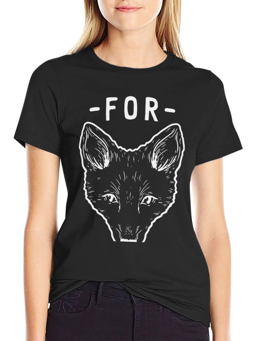 Black For Fox Sake Graphic Tee