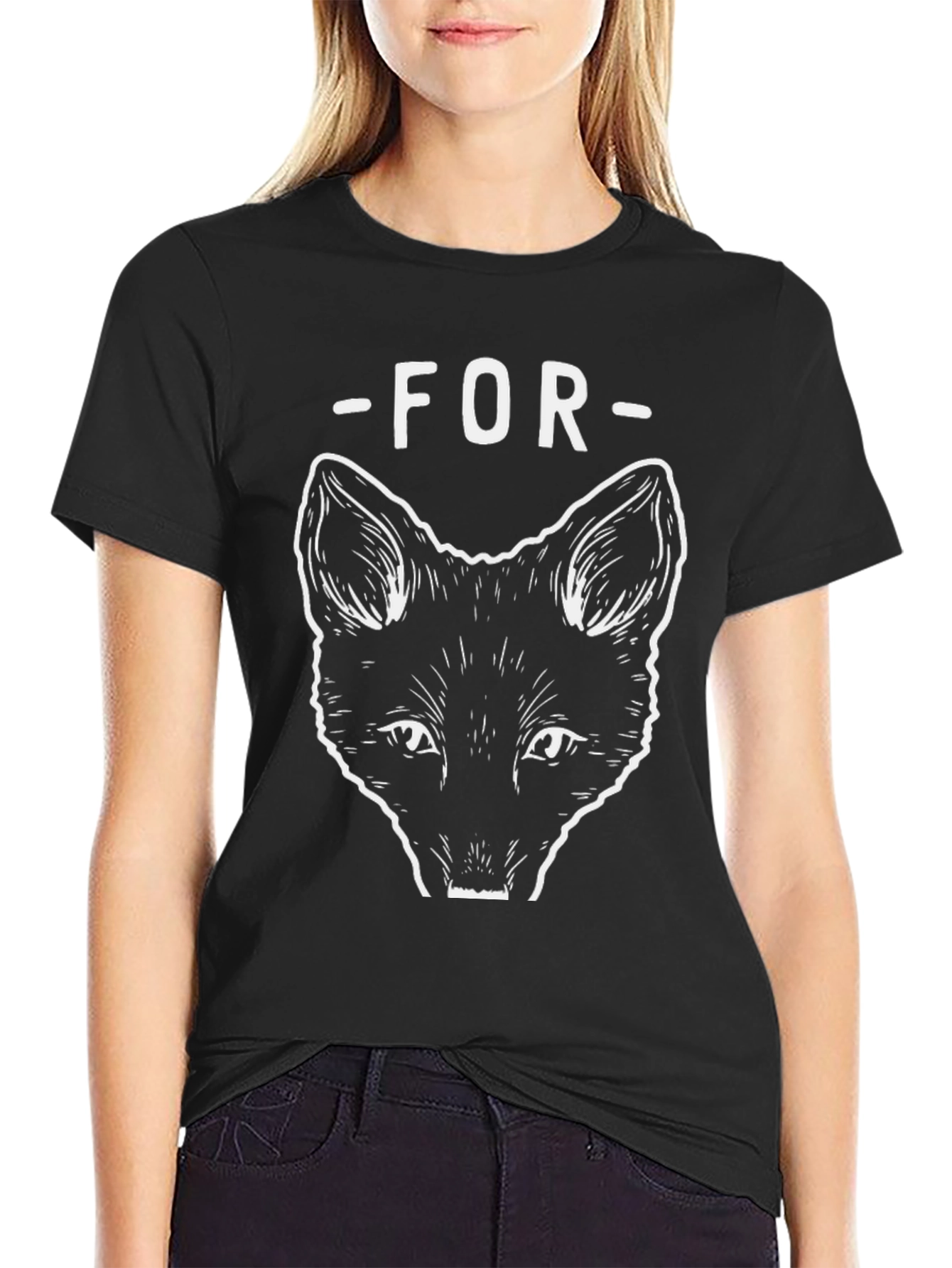 Black For Fox Sake Graphic Tee