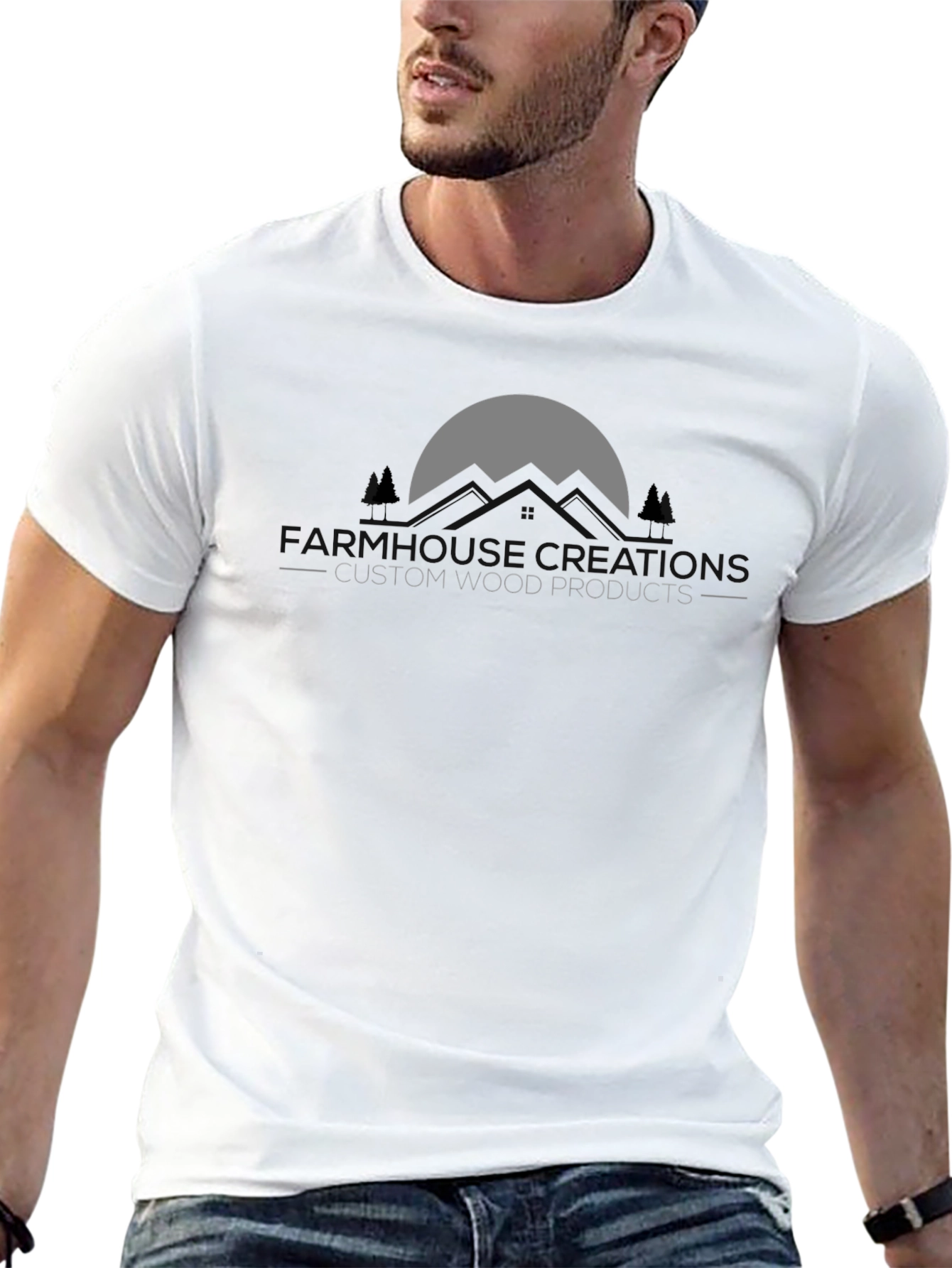 Mountains Custom Wood Products Black T-Shirt