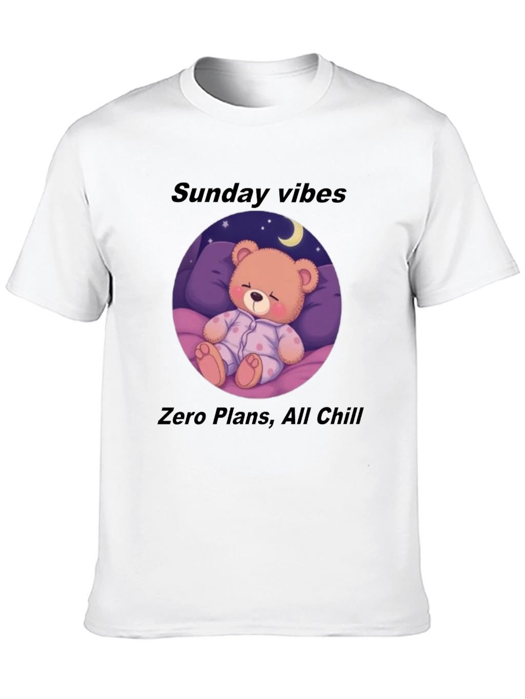 Sunday Vibes Teddy Bear Sleepy T-Shirt