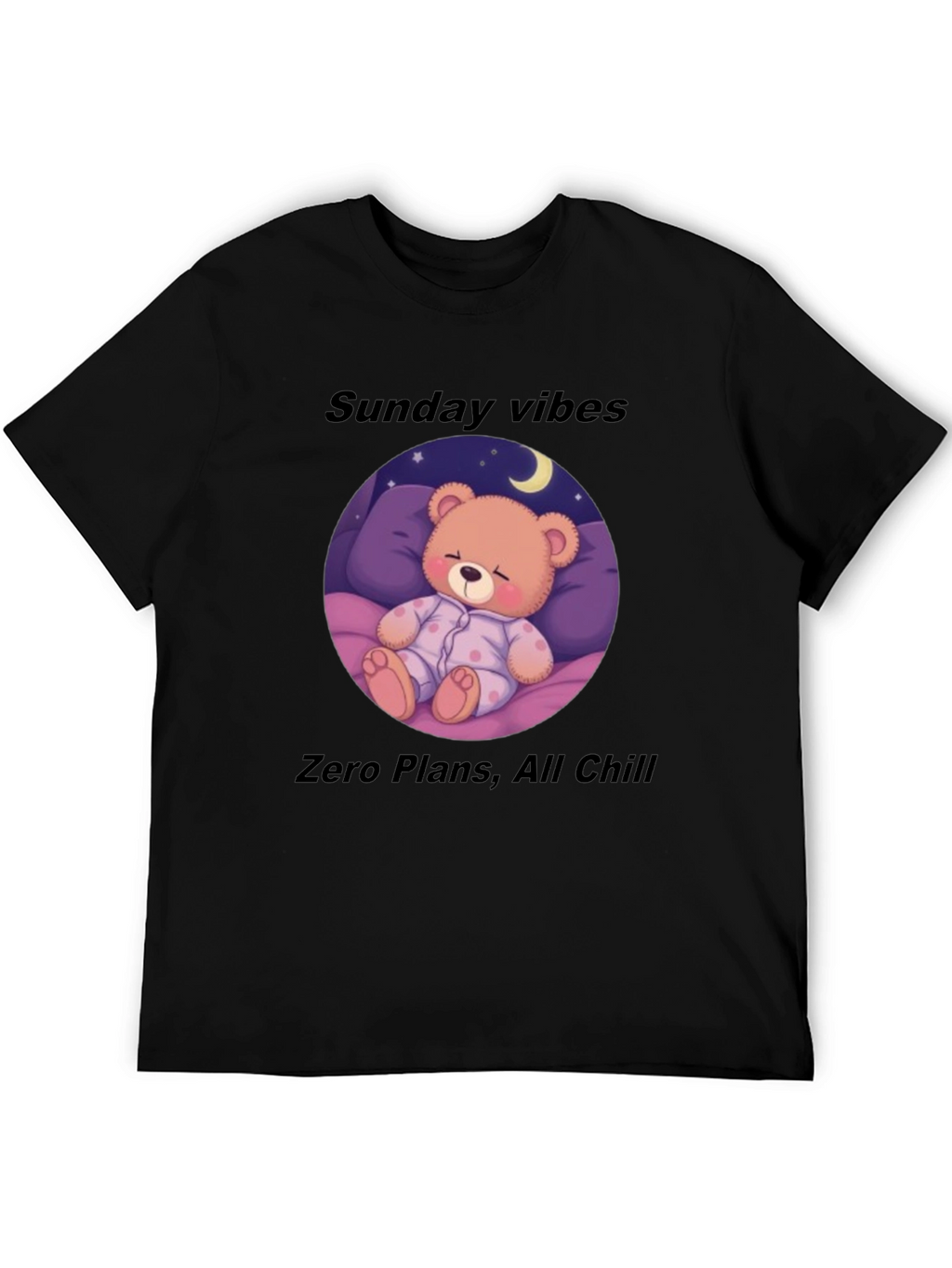 Sunday Vibes Teddy Bear Sleepy T-Shirt