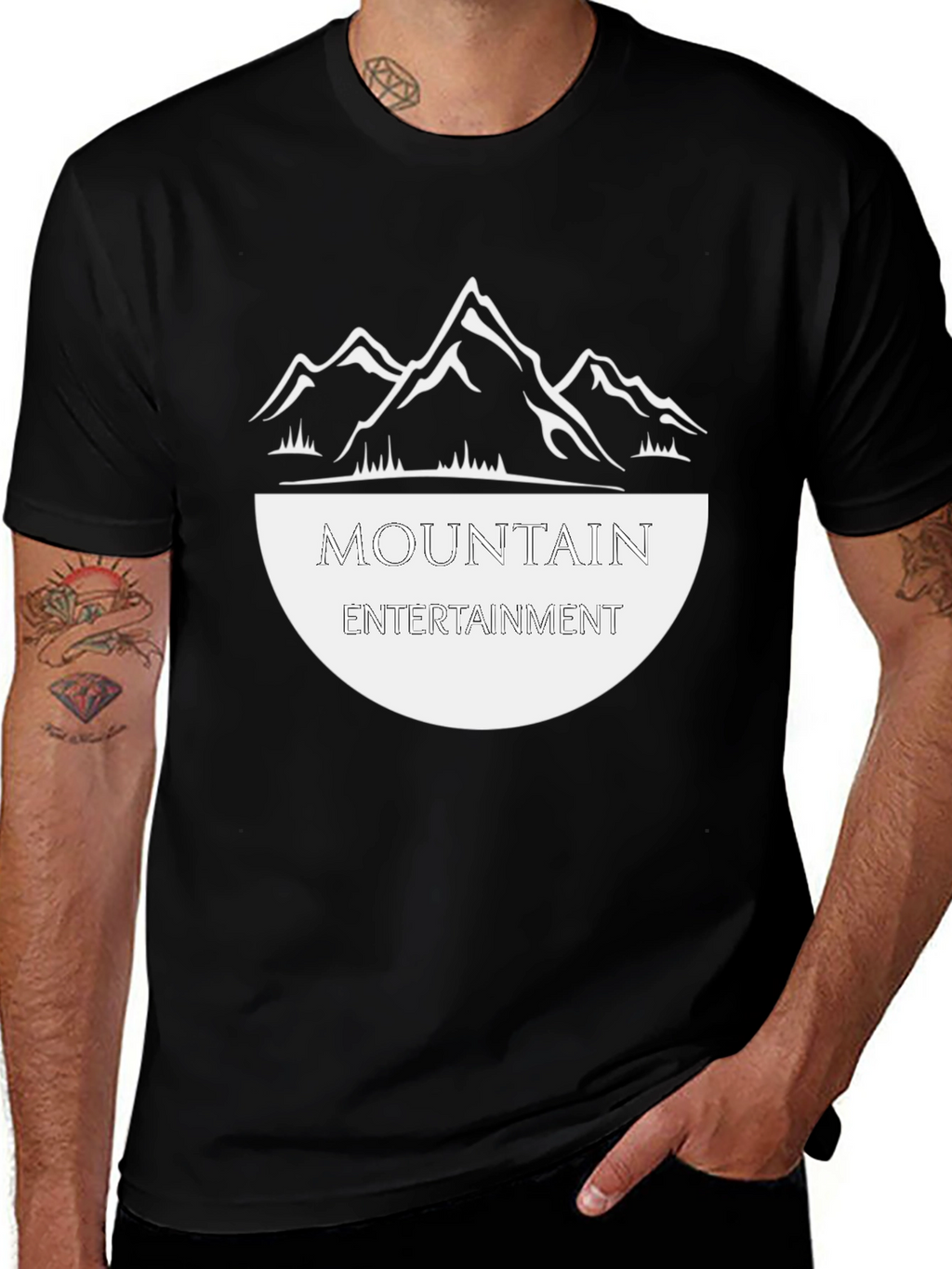 Mountain Entertainment Graphic T-Shirt - Black