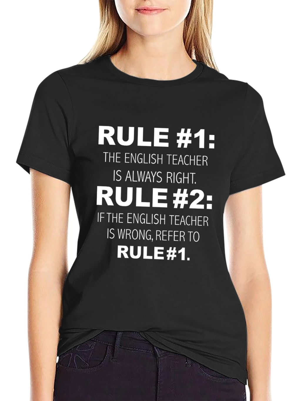 English Teacher Rules Funny T-Shirt
