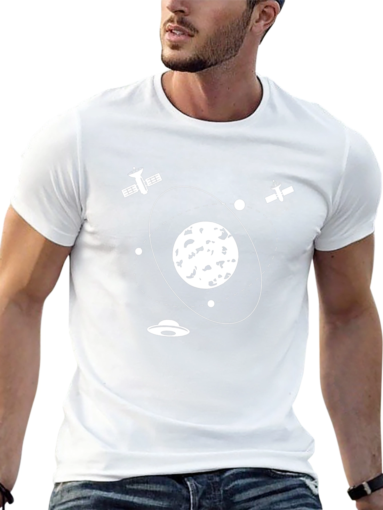 Space Graphic Black T-Shirt