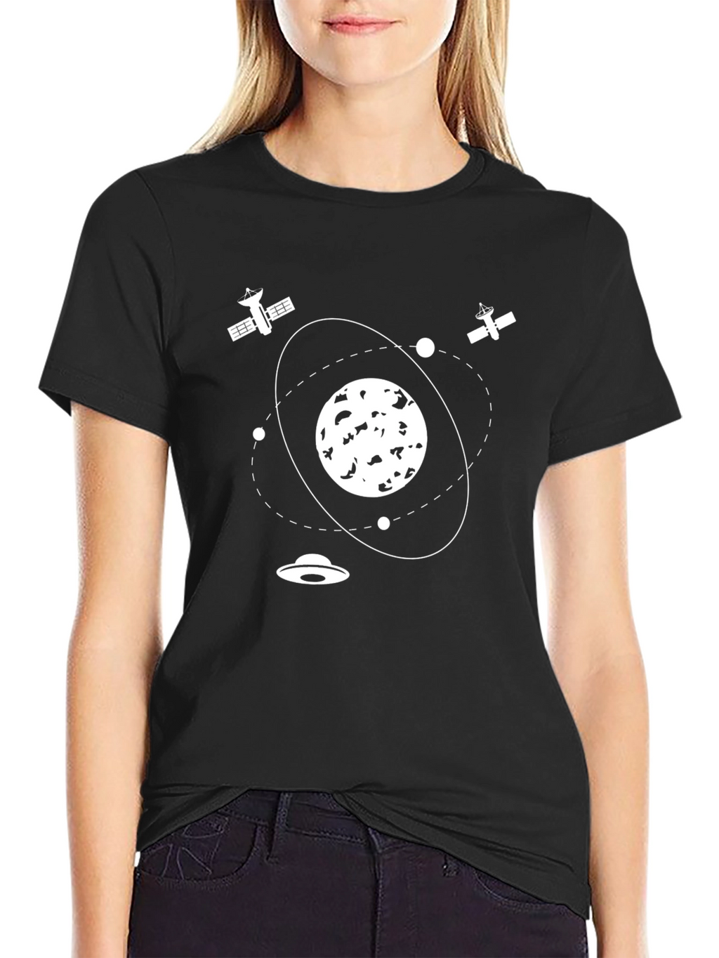 Space Graphic Black T-Shirt