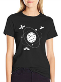 Space Graphic Black T-Shirt