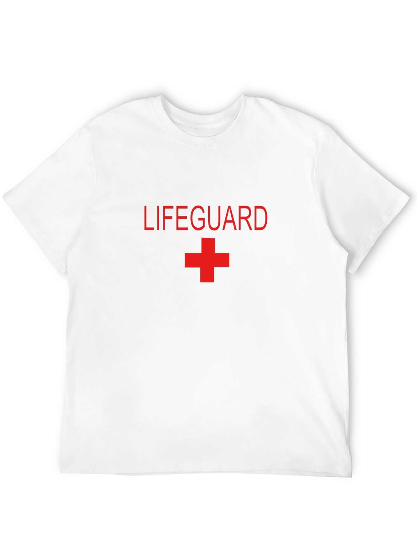 Lifeguard Graphic Tee - Red Print on Black
