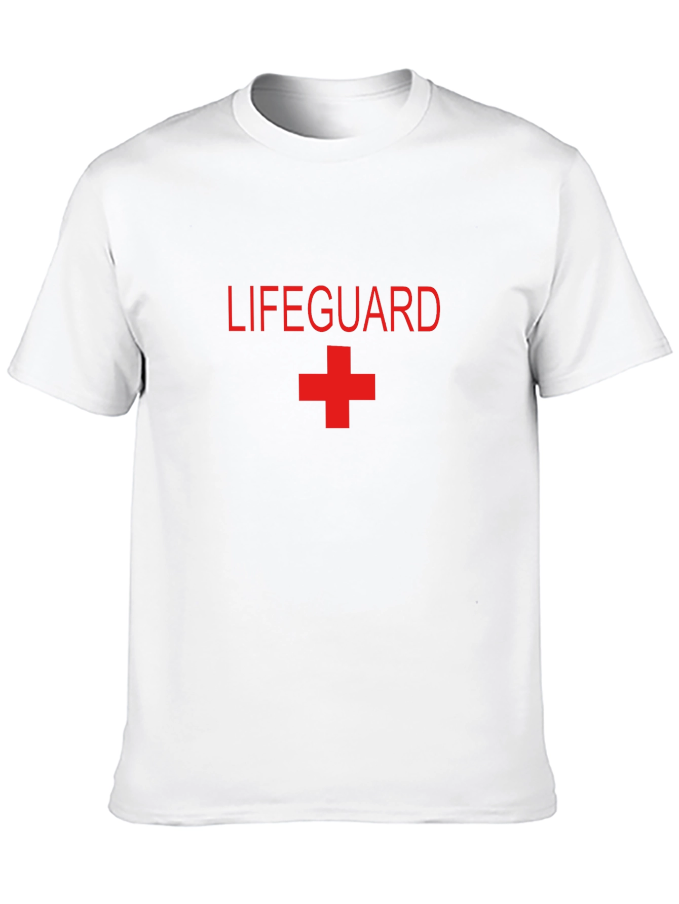 Lifeguard Graphic Tee - Red Print on Black