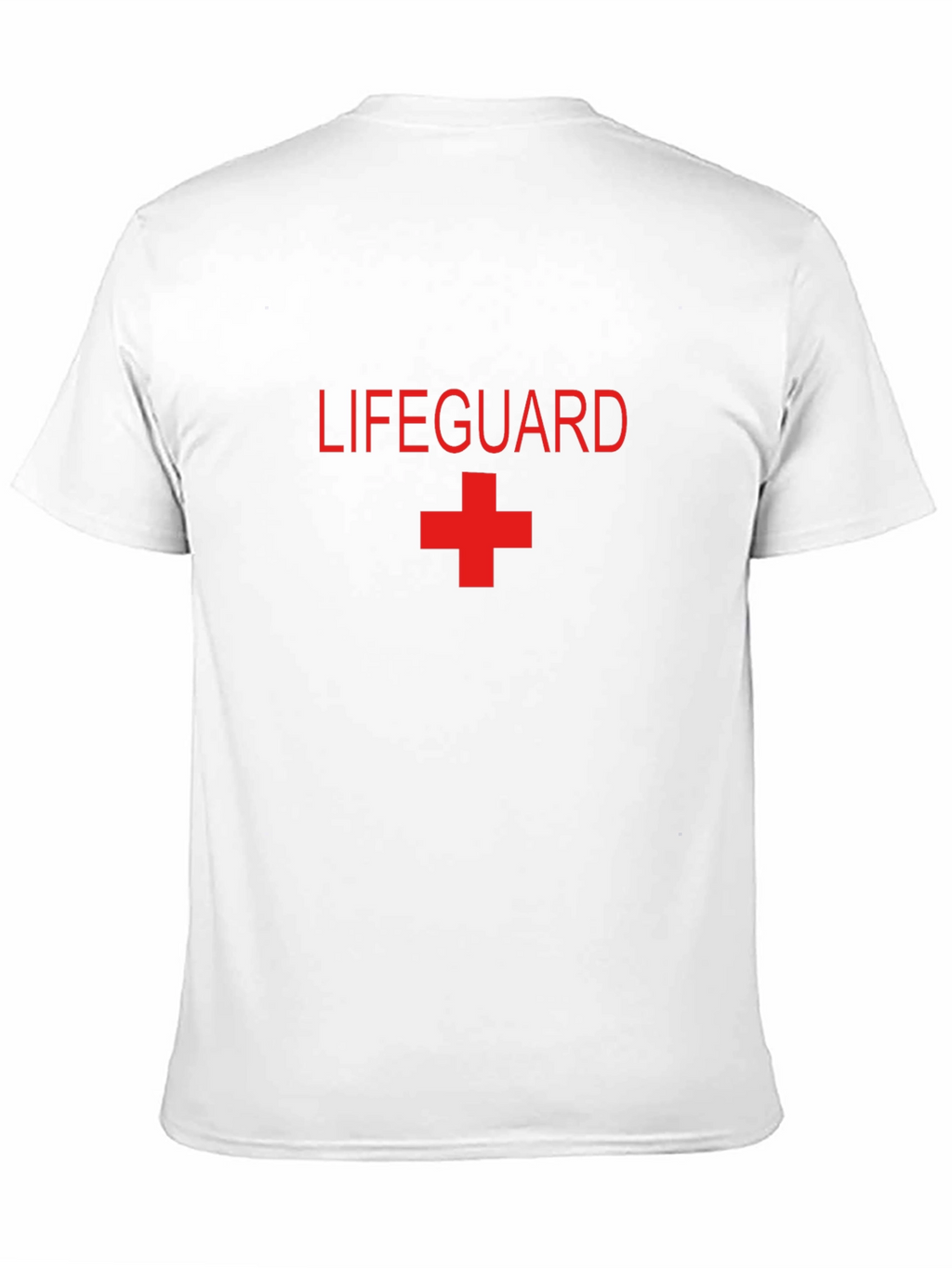 Lifeguard Graphic Tee - Red Print on Black
