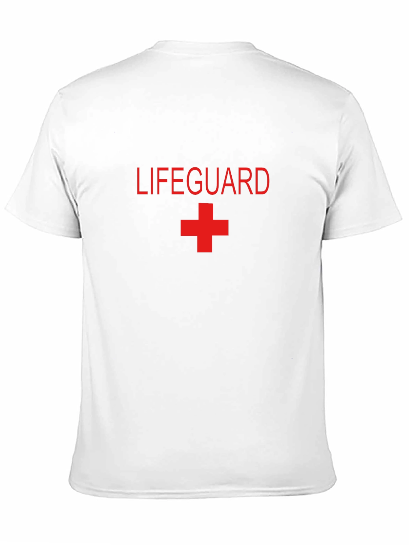 Lifeguard Graphic Tee - Red Print on Black