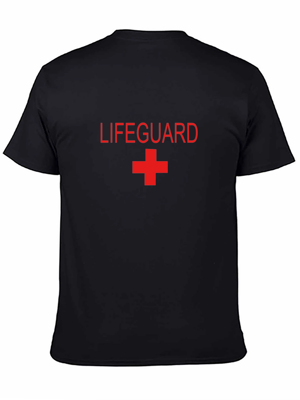Lifeguard Graphic Tee - Red Print on Black