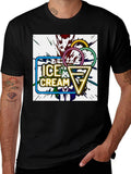 Neon Ice Cream Graphic Tee - Unique Design!