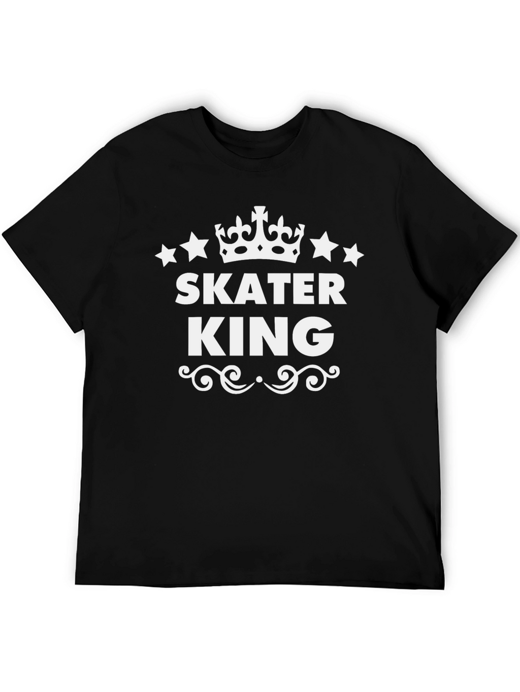 Skater King Black Graphic Tee