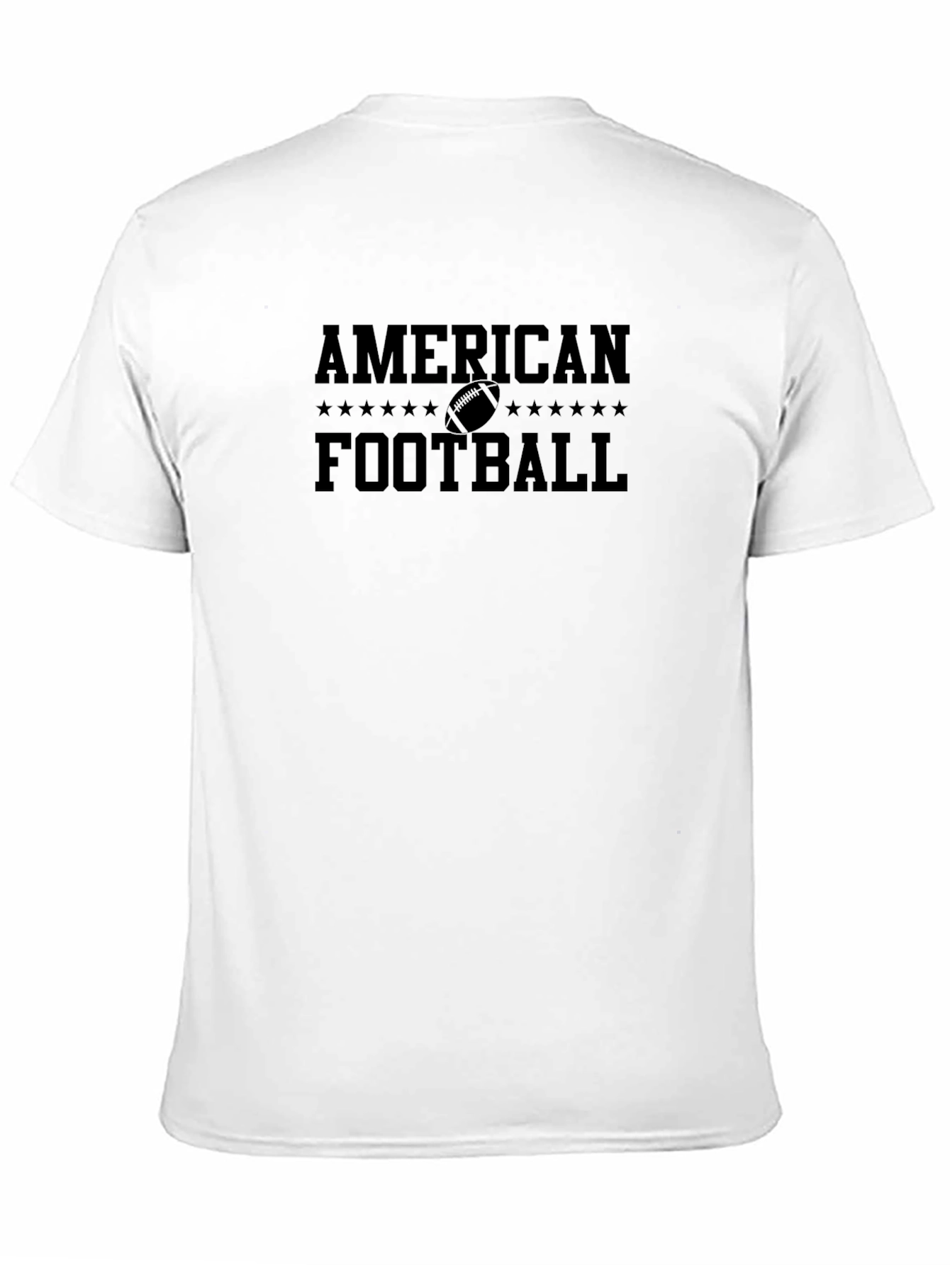 American Football Graphic T-Shirt - Black