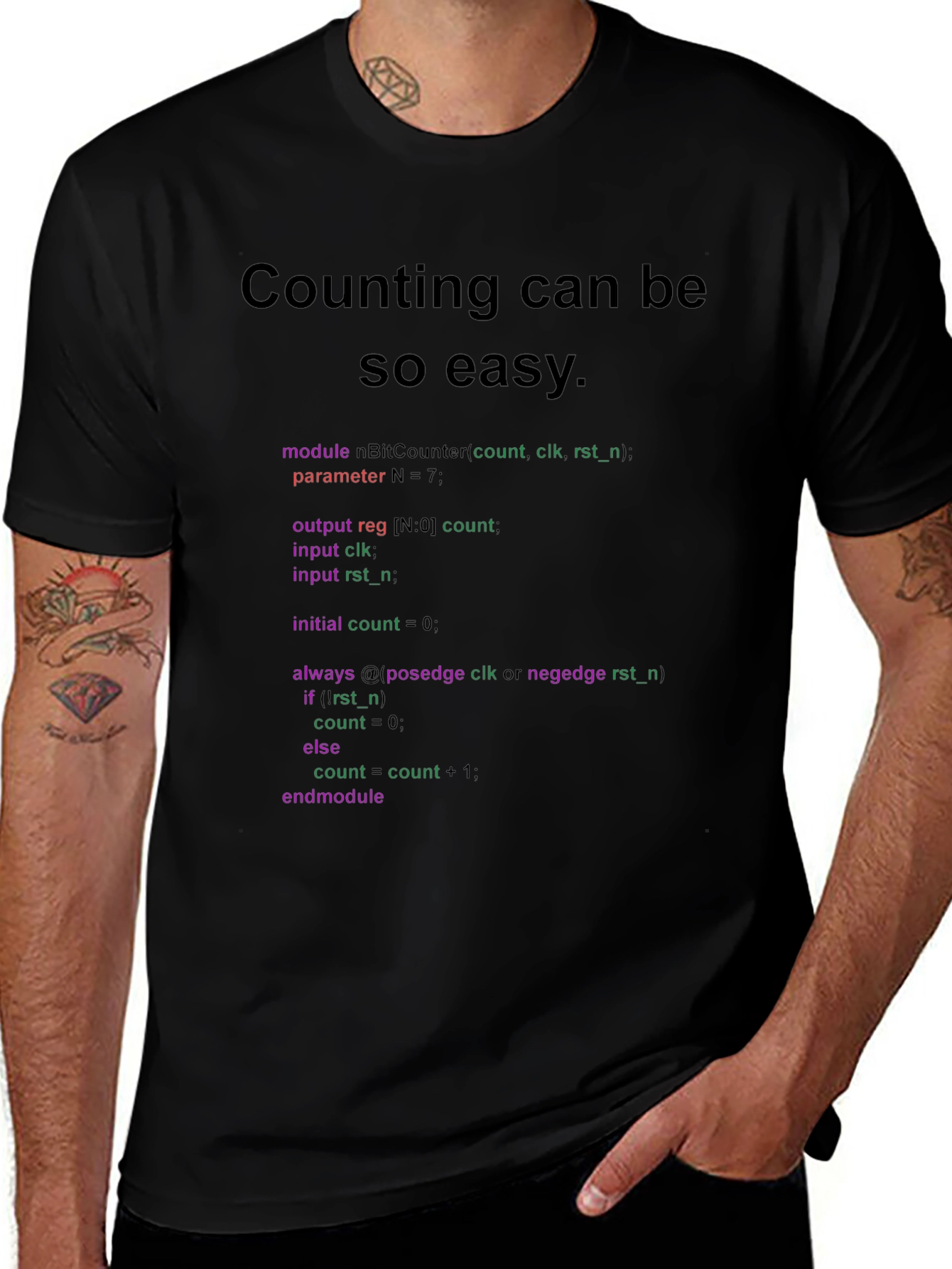 Counting Code Tee