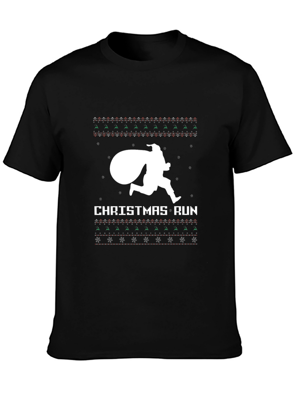 Christmas Run Novelty Graphic Tee