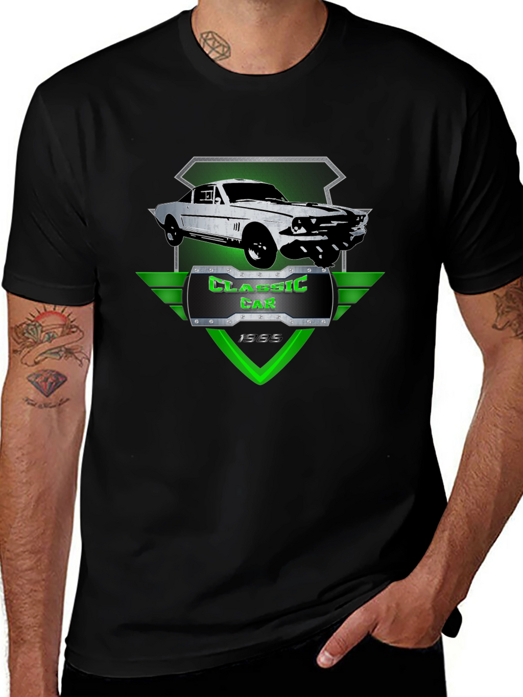 Classic Car 1965 T-Shirt - Black