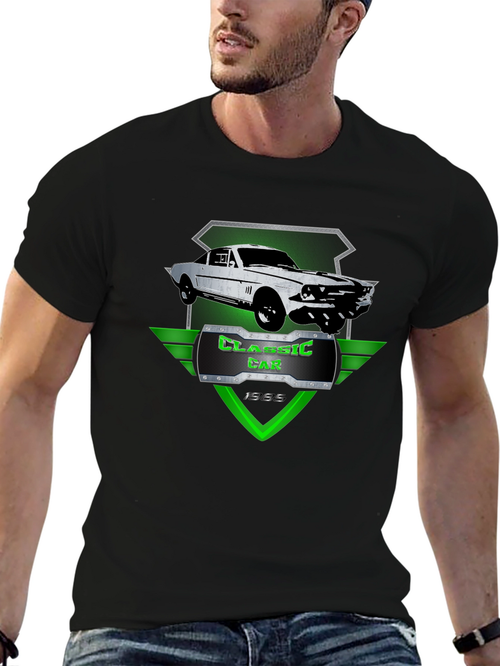 Classic Car 1965 T-Shirt - Black