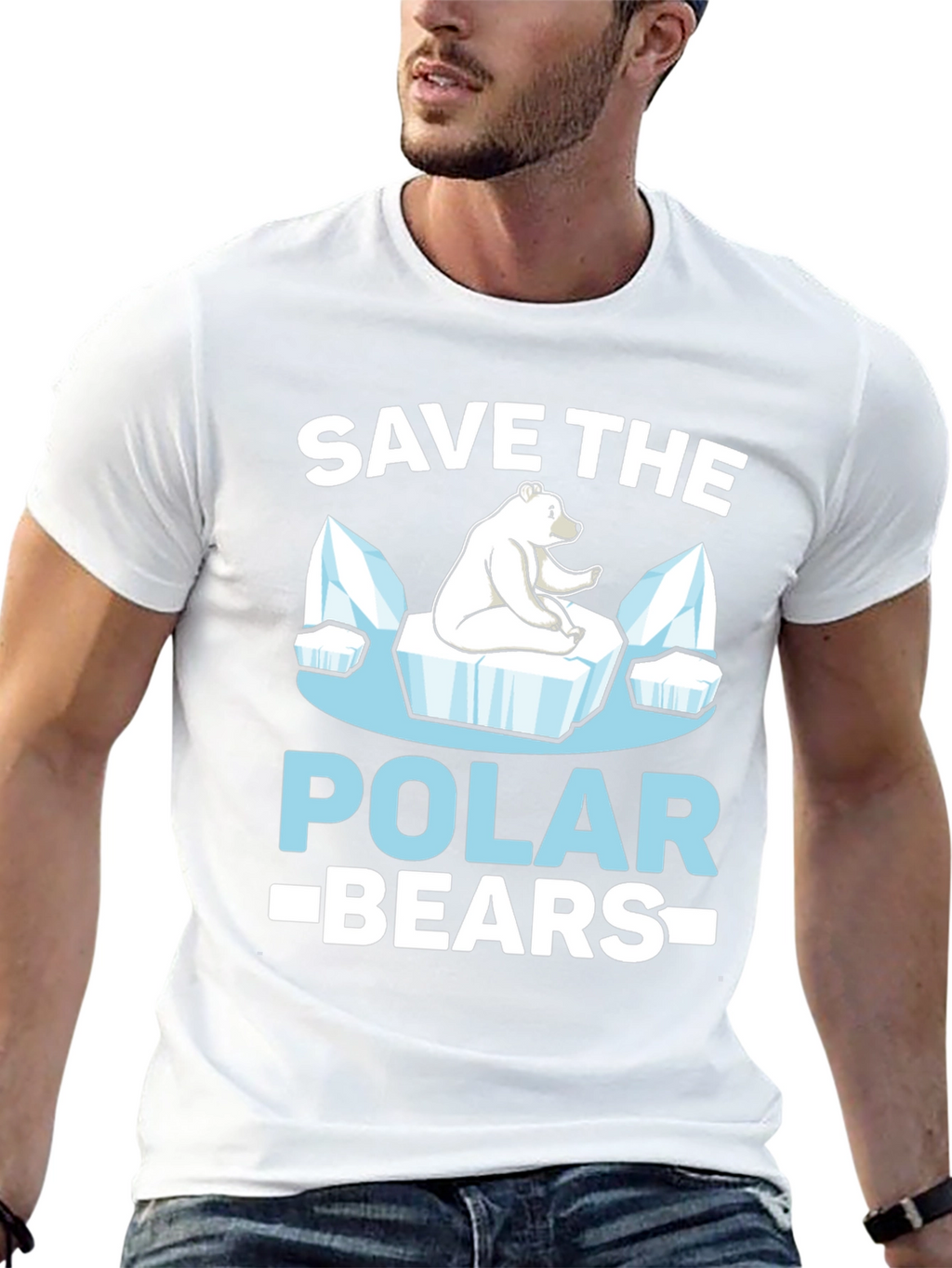 Save the Polar Bears Graphic T-Shirt