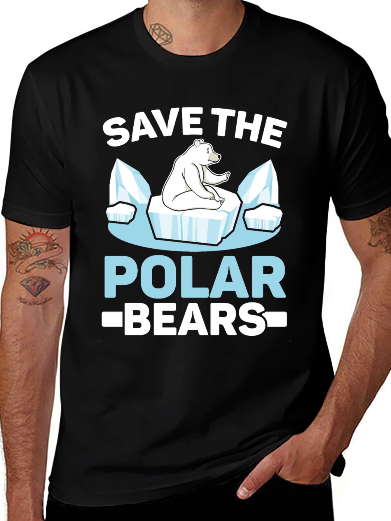 Save the Polar Bears Graphic T-Shirt
