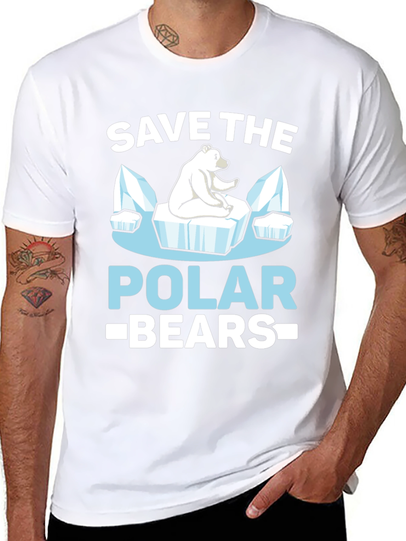 Save the Polar Bears Graphic T-Shirt