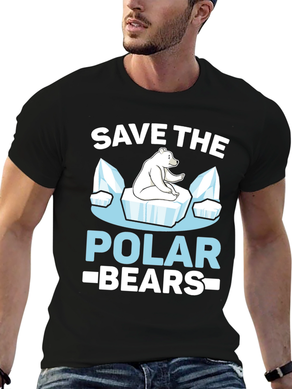 Save the Polar Bears Graphic T-Shirt