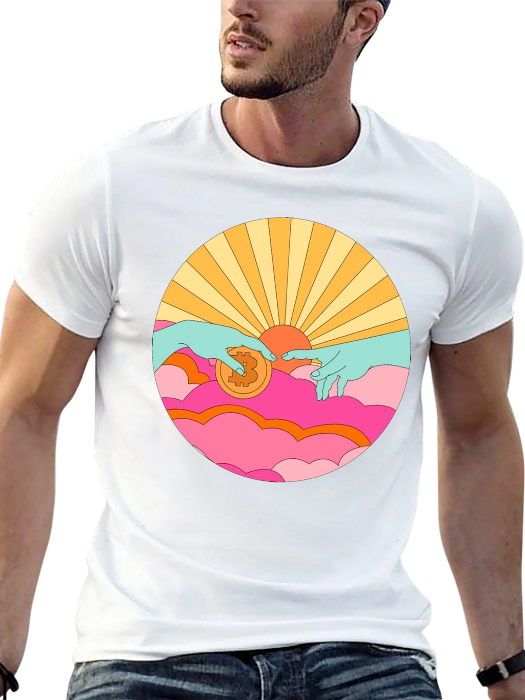 Bitcoin Creation T-Shirt - Crypto Art Tee