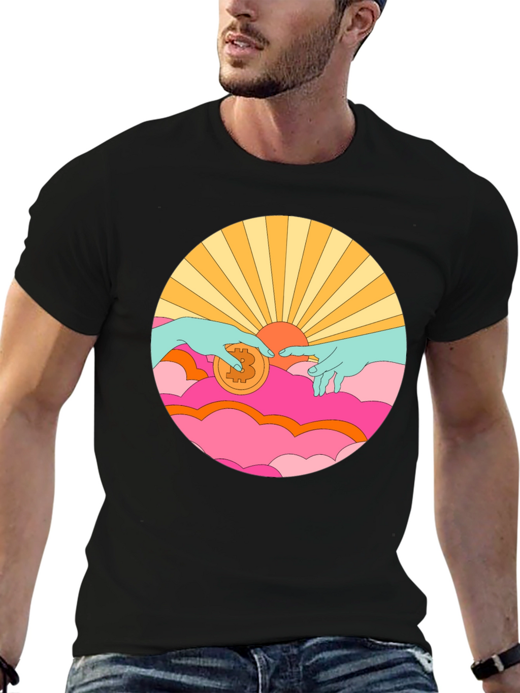 Bitcoin Creation T-Shirt - Crypto Art Tee
