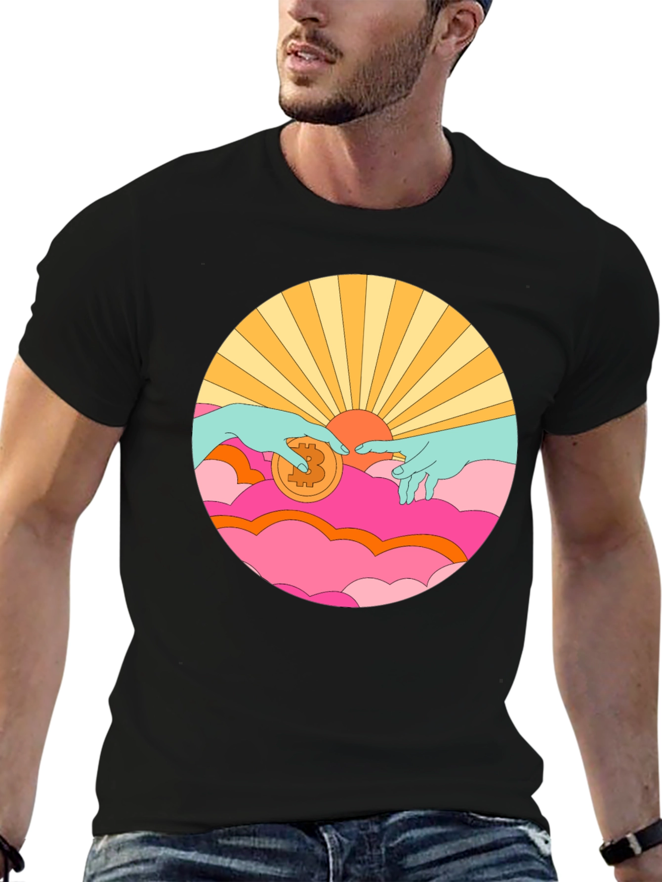 Bitcoin Creation T-Shirt - Crypto Art Tee
