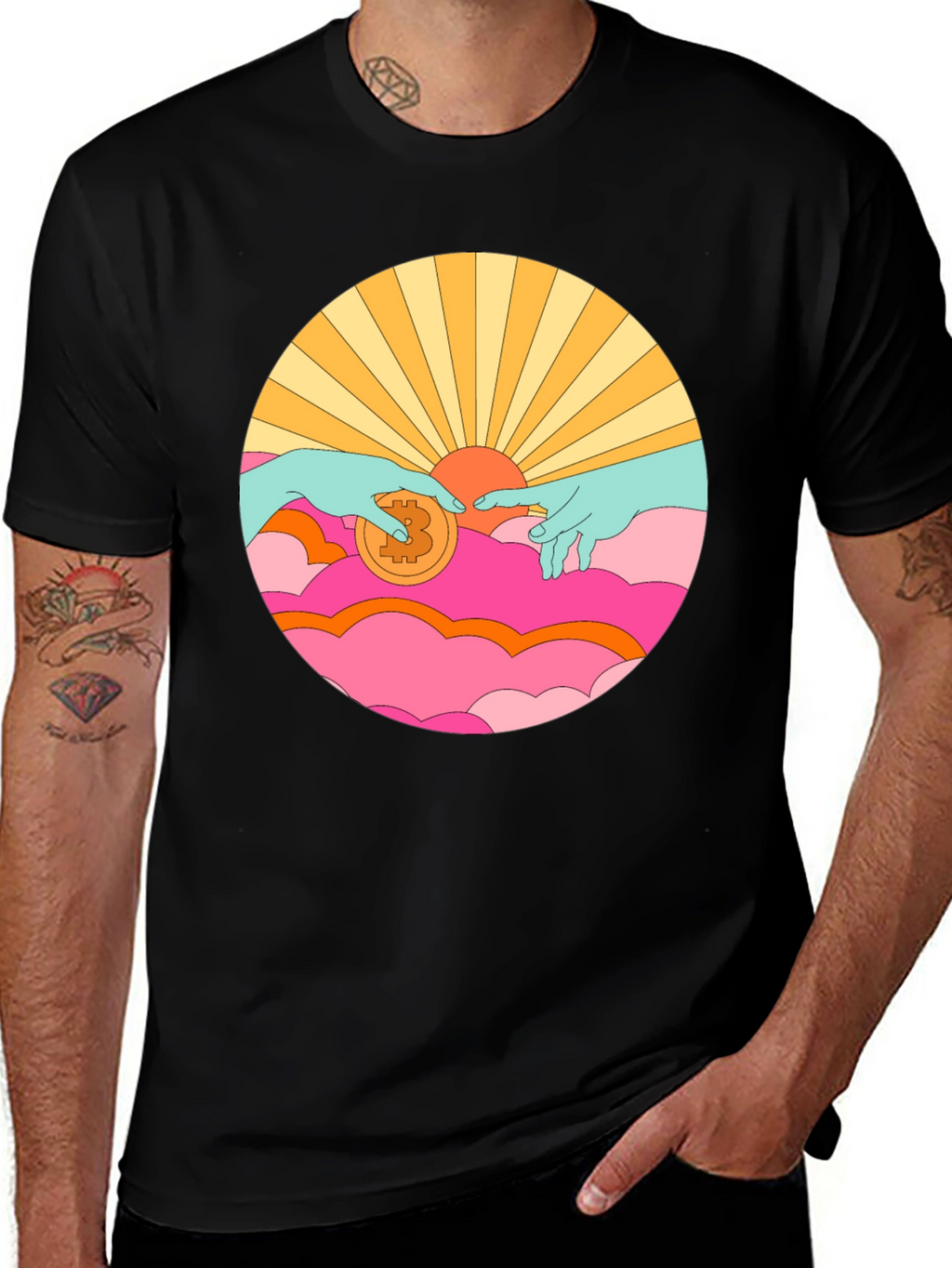 Bitcoin Creation T-Shirt - Crypto Art Tee