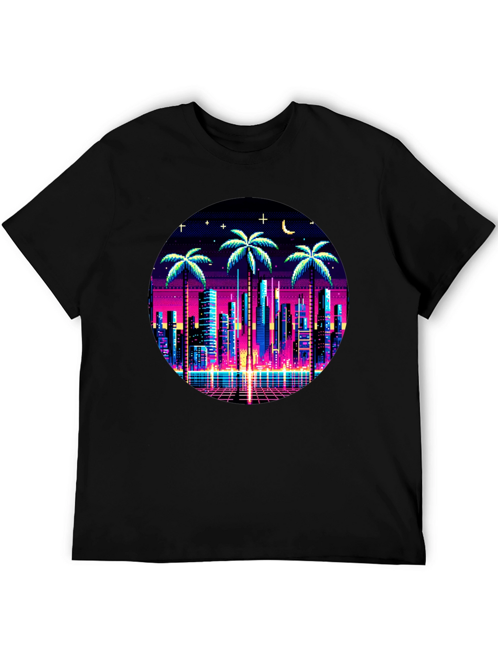 Retro Pixel City T-Shirt