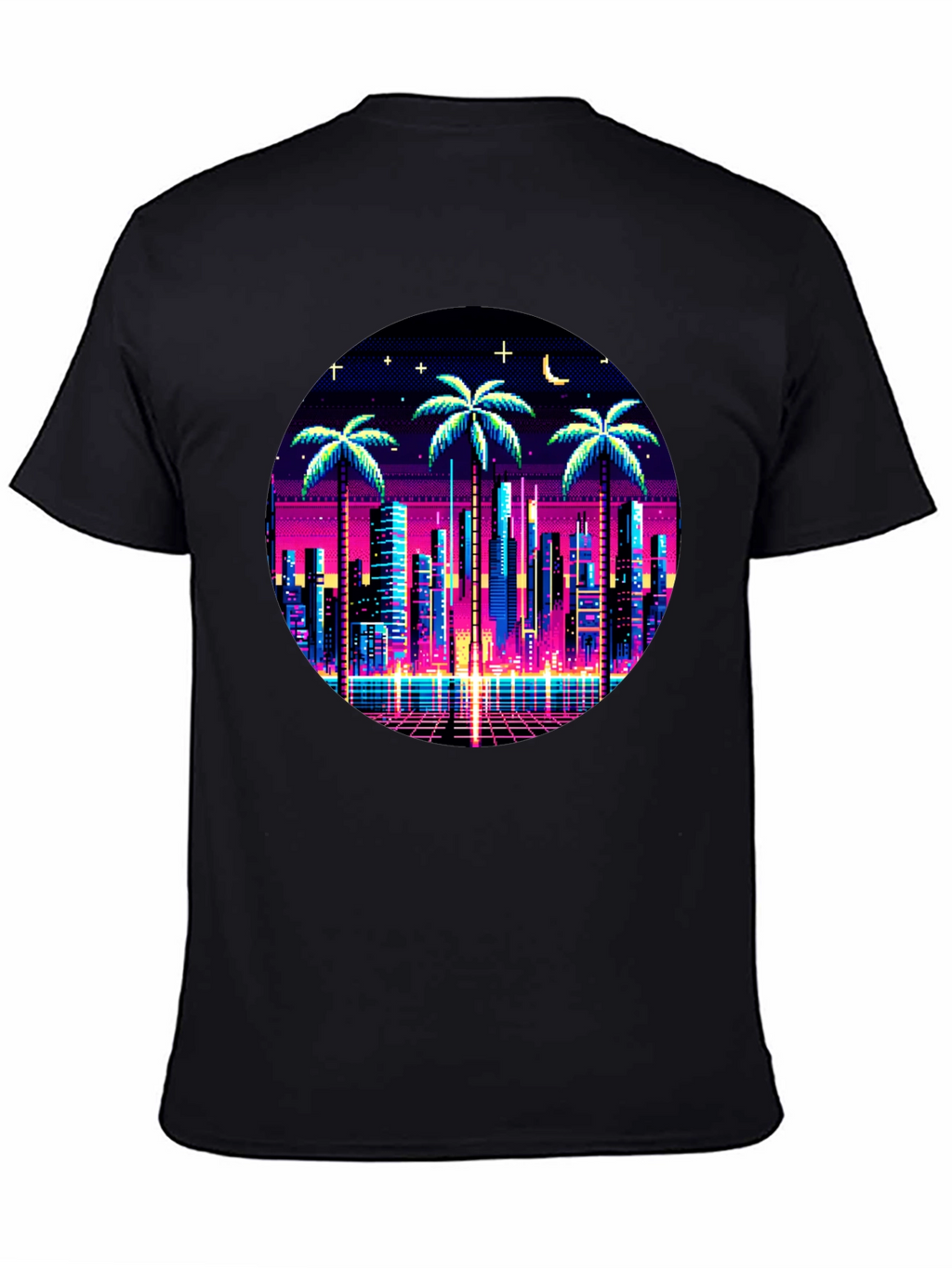 Retro Pixel City T-Shirt