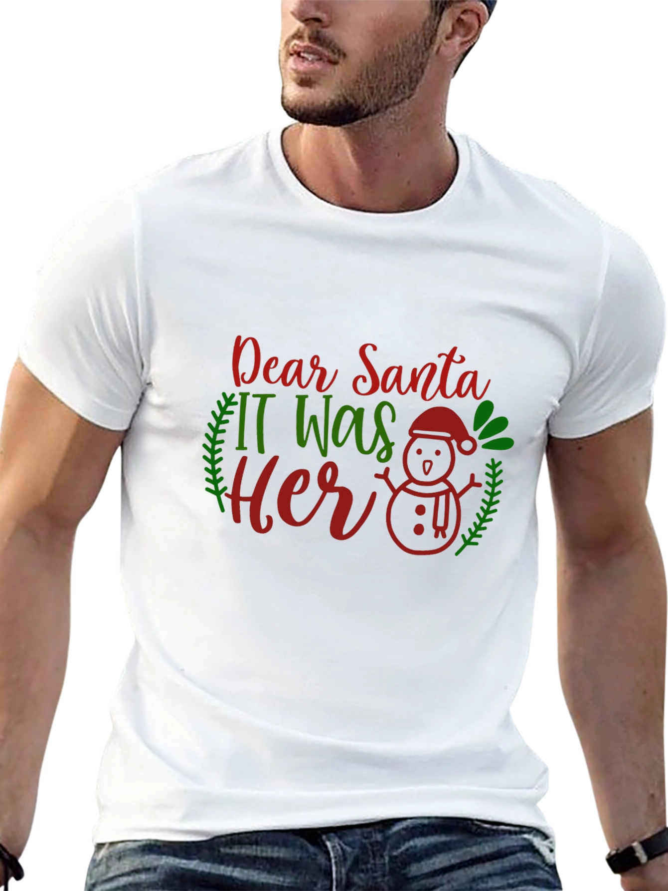 Dear Santa It Was Her Funny Christmas T-Shirt