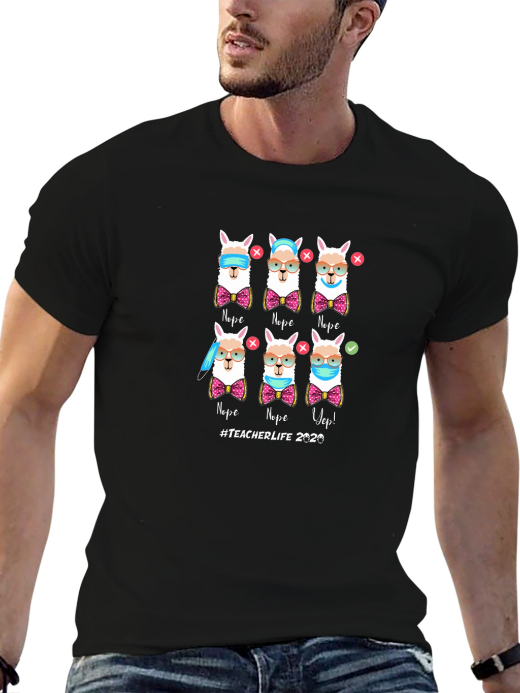 Teacher Life 2020 Llama T-Shirt