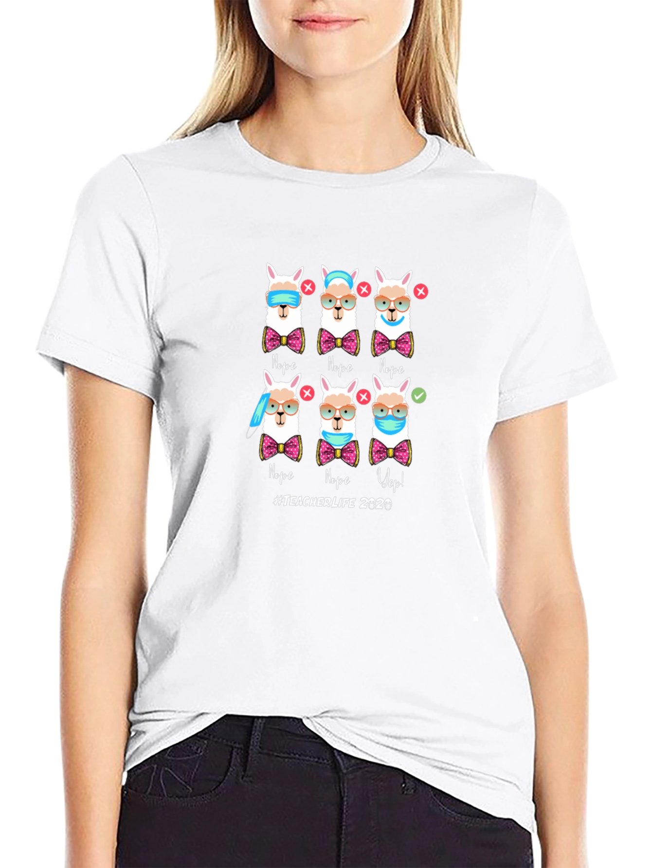 Teacher Life 2020 Llama T-Shirt