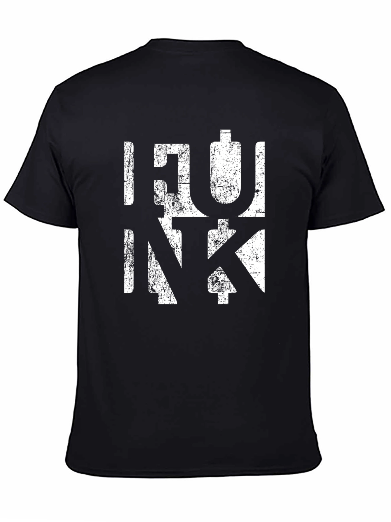Retro Funk Graphic Print Black T-Shirt